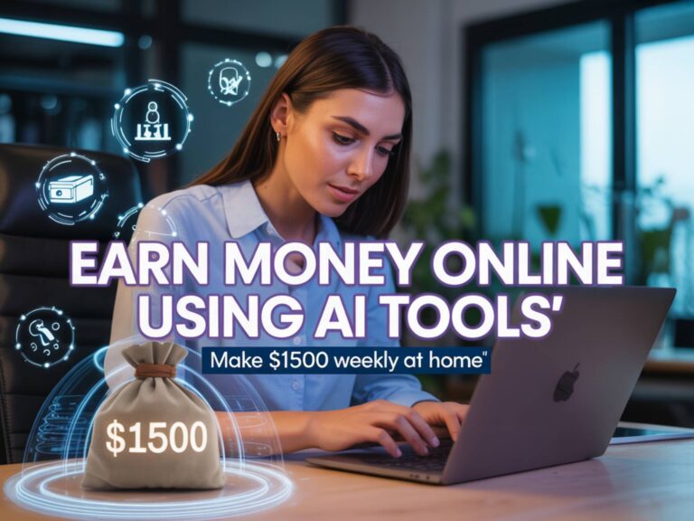Earn Money Online Using AI Tools – Make $1500 Weekly at Home🤖💵