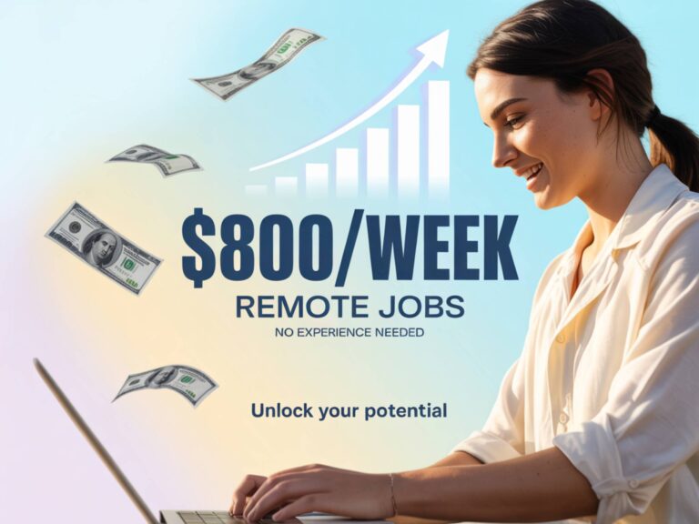 How I Earned $800/Week With Remote Jobs (No Experience Needed) 👩‍💻💰