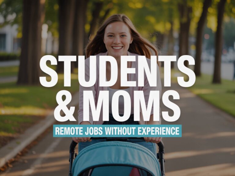 Remote Jobs Without Experience – Perfect For Students & Moms 🏡👩‍💻