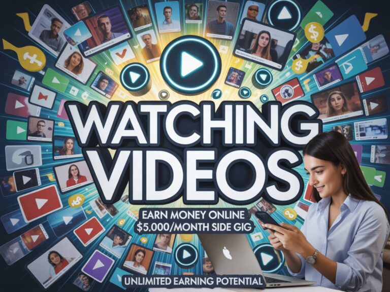 Earn Money Online Watching Videos – $5,000/Month Side Gig 👁️💻