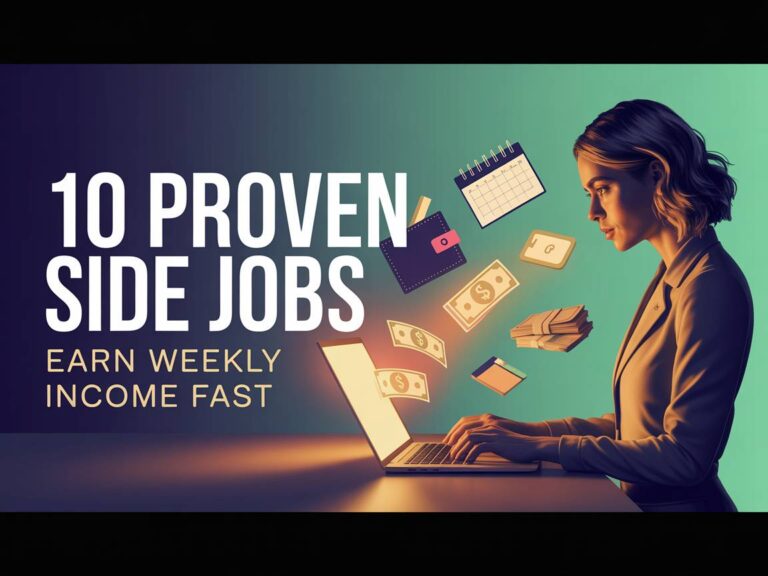 10 Proven Side Jobs to Earn Weekly Income Fast
