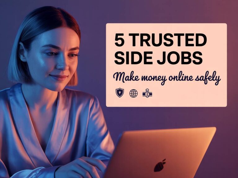 5 Trusted Side Jobs to Make Money Online Safely