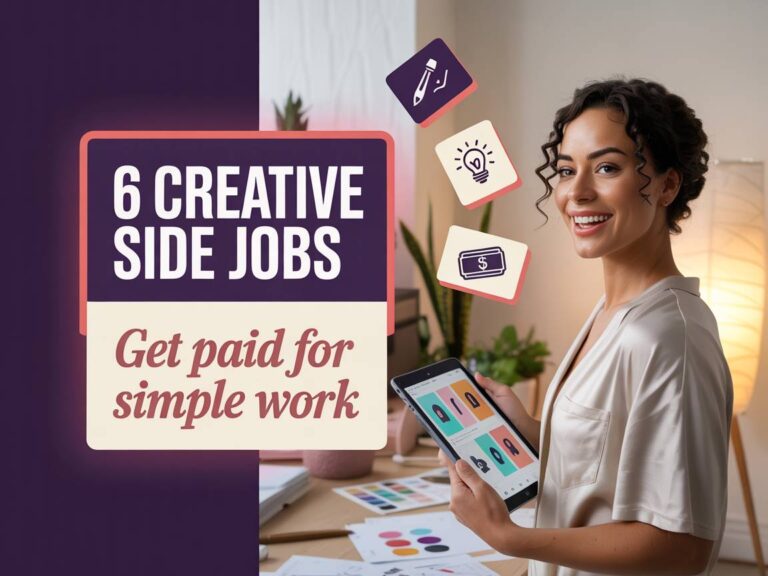 6 Creative Side Jobs to Get Paid for Simple Work