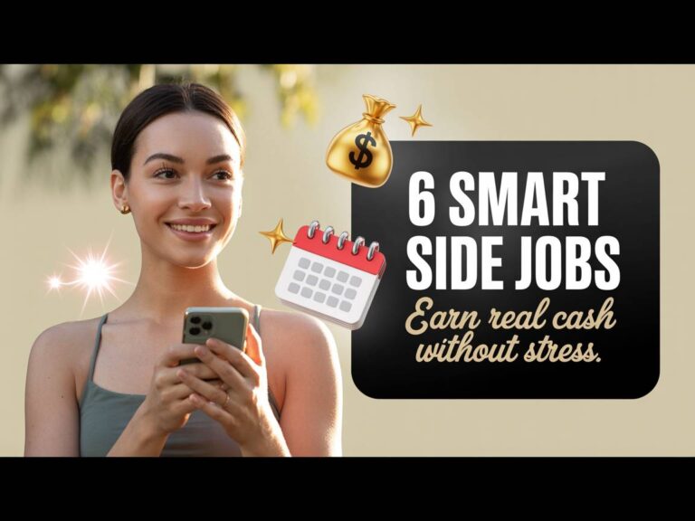 6 Smart Side Jobs to Earn Real Cash Without Stress