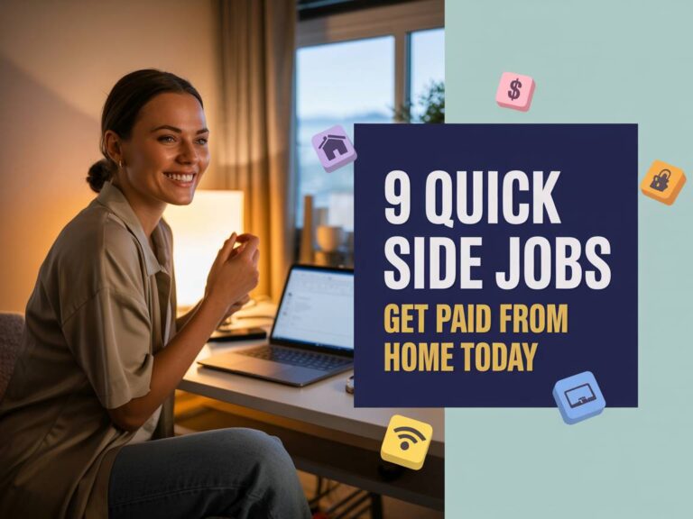 9 Quick Side Jobs to Get Paid from Home Today