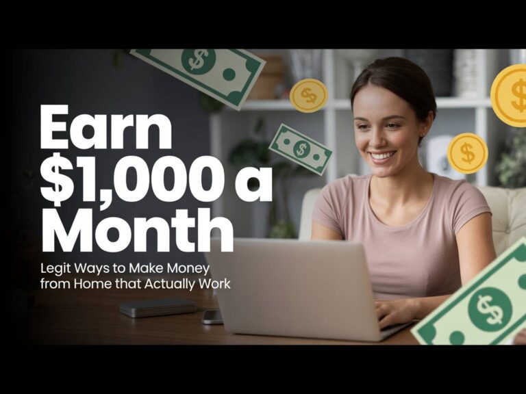 Earn $1,000 a Month Exploring Legit Ways to Earn Money at Home That Work