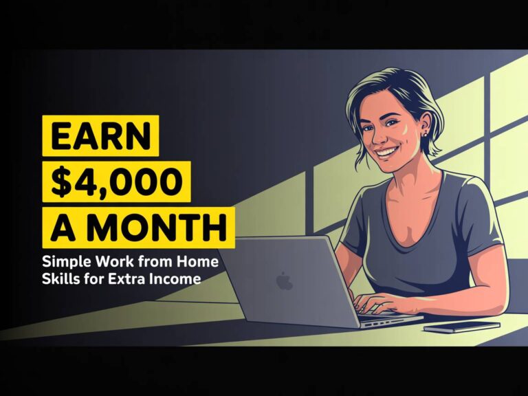 Earn $4,000 a Month Practicing Simple Work From Home Skills for Extra Income