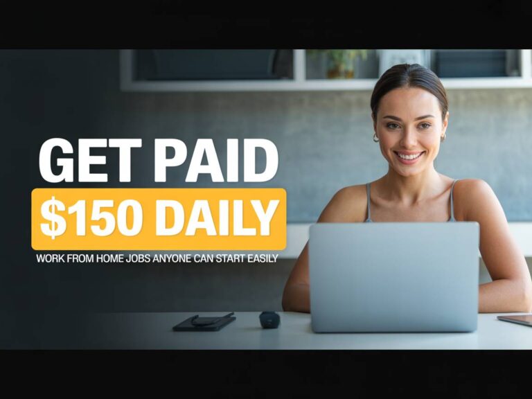 Get Paid $150 Daily Trying Work From Home Jobs Anyone Can Start Easily