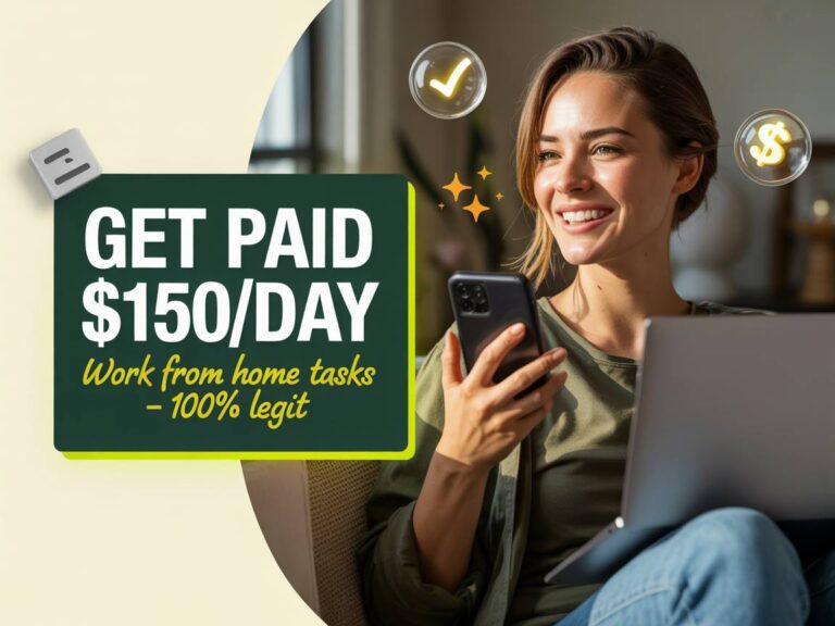 Get Paid $150 Daily Trying Work From Home Tasks That Are Totally Legit