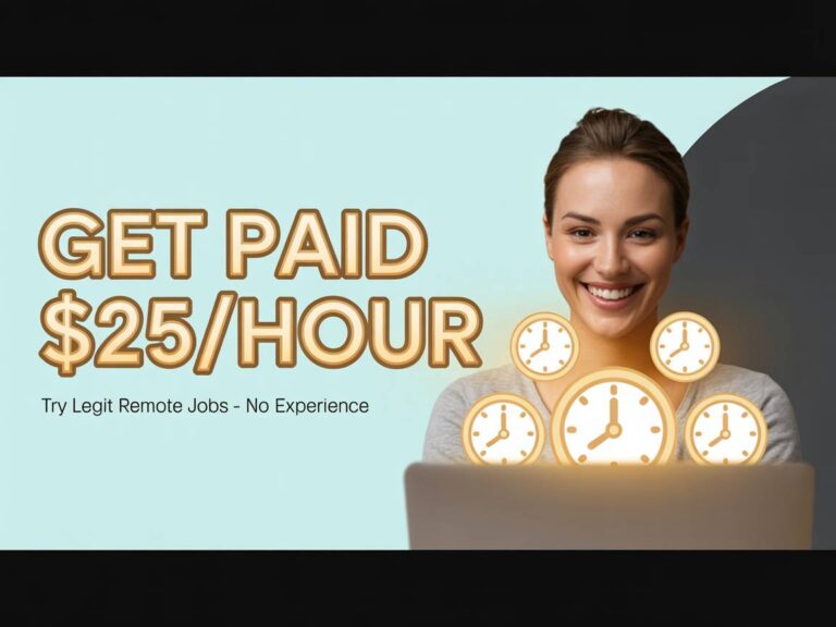 Get Paid $25 an Hour Trying Legit Remote Jobs Without Any Experience