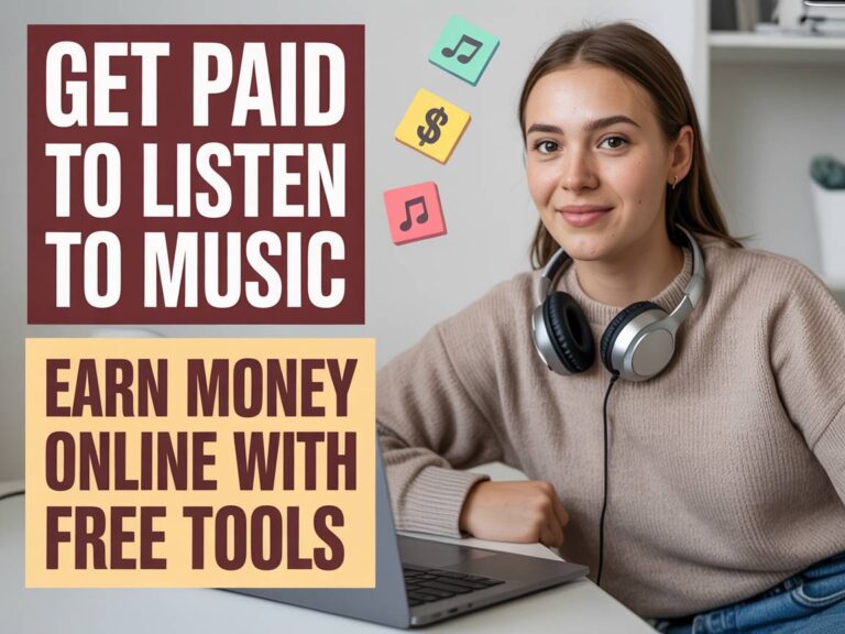 Get Paid to Listen to Music and Earn Money Online Using Free Tools