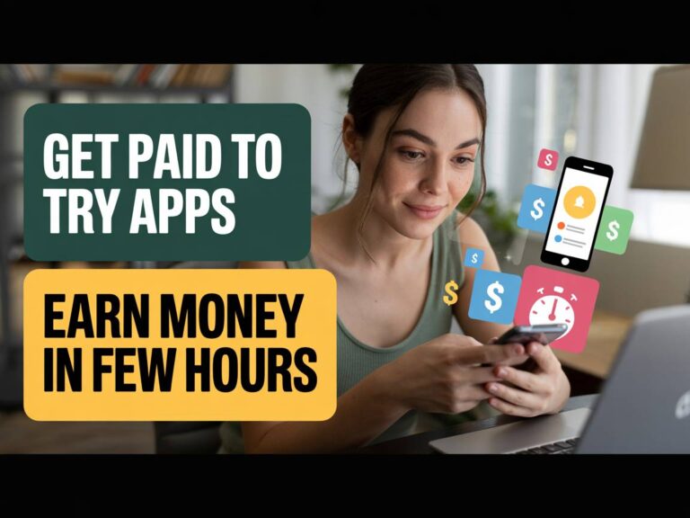 Get Paid to Try Free Apps and Earn Money Online Working Just a Few Hours