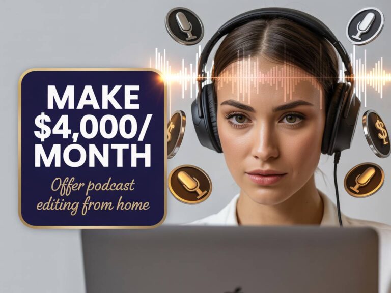 Make $4,000 Month Offering Podcast Editing Services from Home