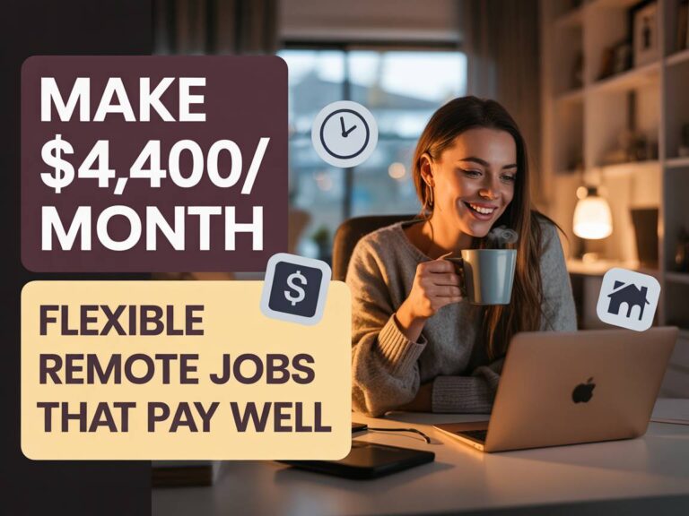 Make $4,400 a Month Finding Flexible Remote Jobs That Actually Pay Well