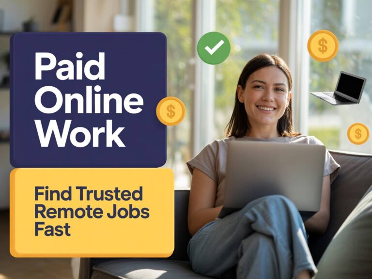 Paid Online Work That Helps Beginners Find Trusted Remote Jobs Quickly