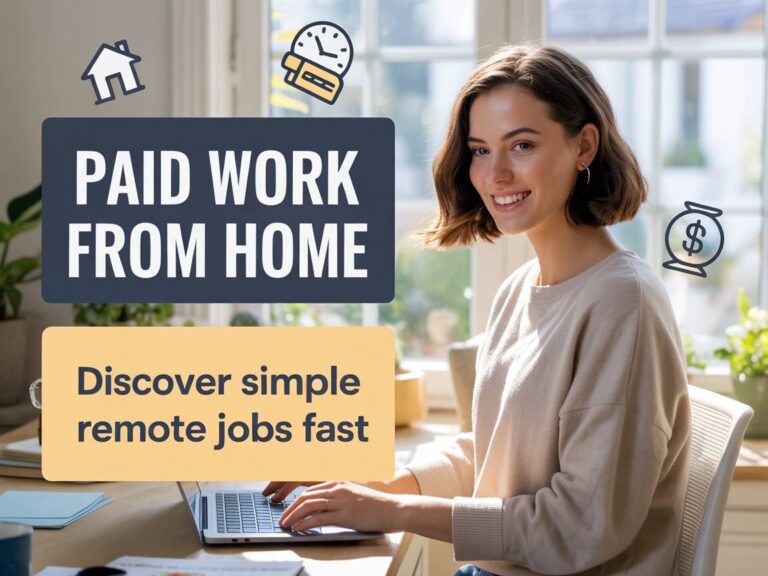 Paid Work from Home That Helps You Discover Simple Remote Jobs Fast