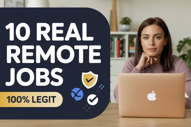 10 Real Remote Jobs That Are 100% Legit (No Scams, No Gimmicks, Real Pay)