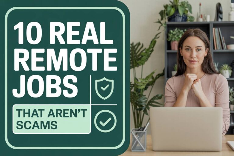 10 Real Remote Jobs That Aren’t Scams (Legit Work From Home Options)