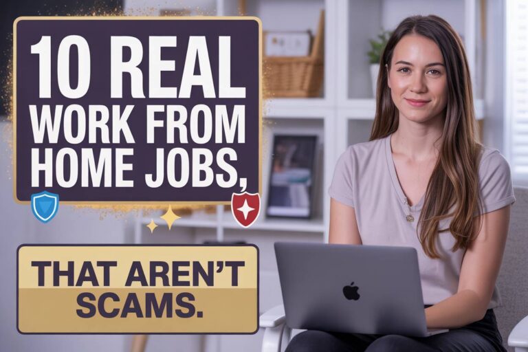 10 Real Work From Home Jobs That Aren’t Scams (Legit Online Income for Beginners)