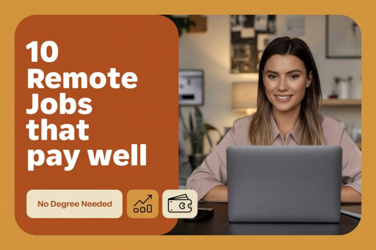 10 Remote Jobs That Pay Well Without a Degree (Beginner-Friendly Options)