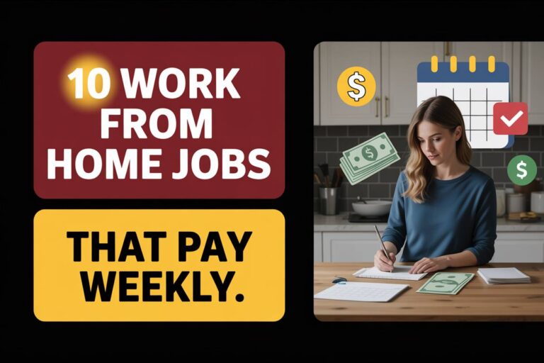 10 Work From Home Jobs That Pay Weekly
