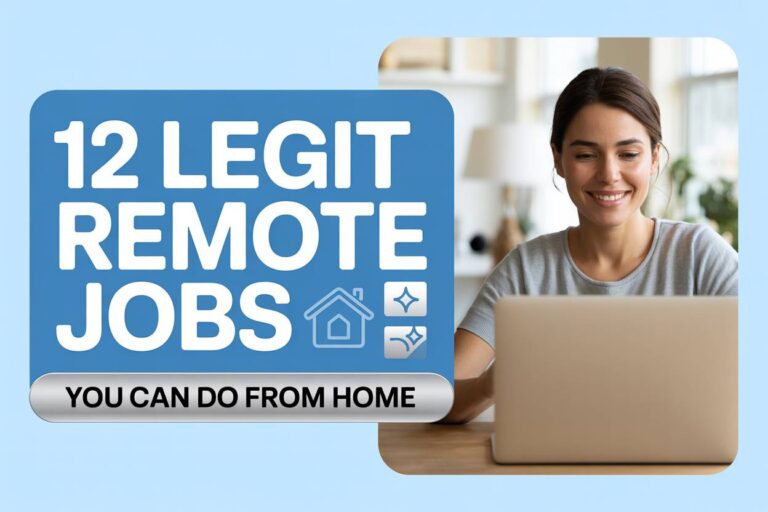12 Legit Remote Jobs You Can Do From Home (No Degree Needed)