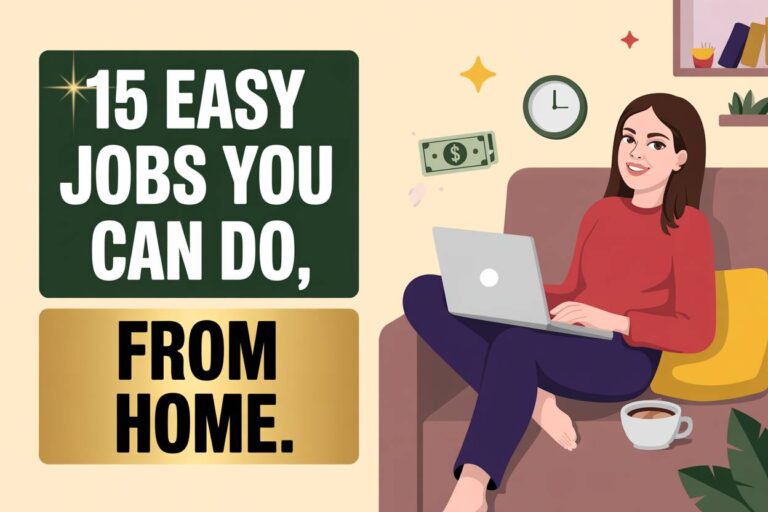 15 Easy Jobs You Can Do From Home