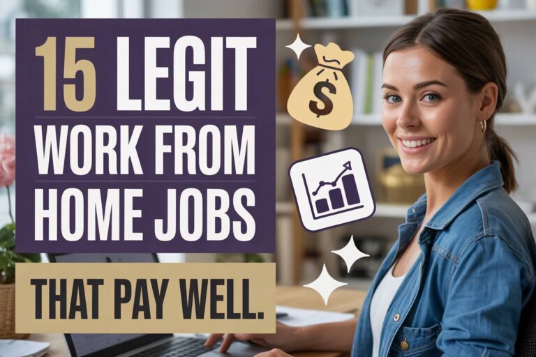 15 Legit Work From Home Jobs That Pay Well
