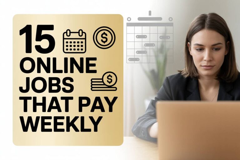 15 Online Jobs That Pay Weekly from Home
