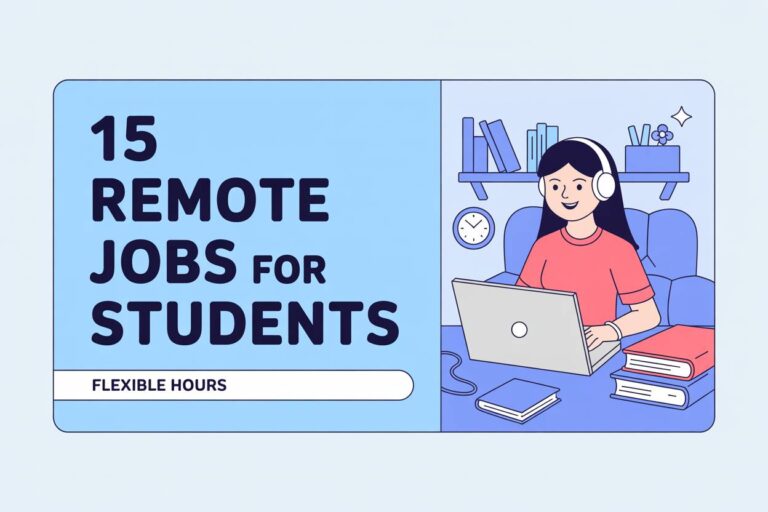 15 Remote Jobs for Students With Flexible Hours (Earn Income While You Study)