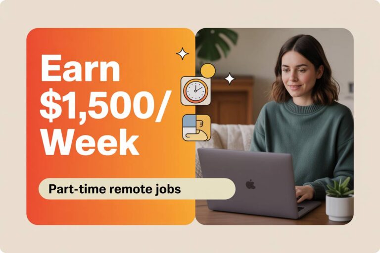 Earn $1,500/Week From These Part-Time Remote Online Jobs