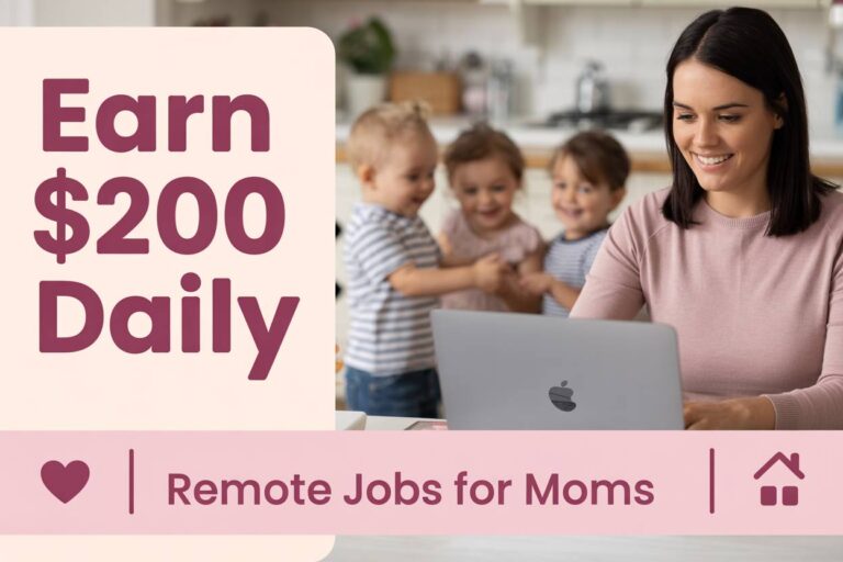 Earn $200 Daily With These Remote Jobs for Stay-at-Home Moms