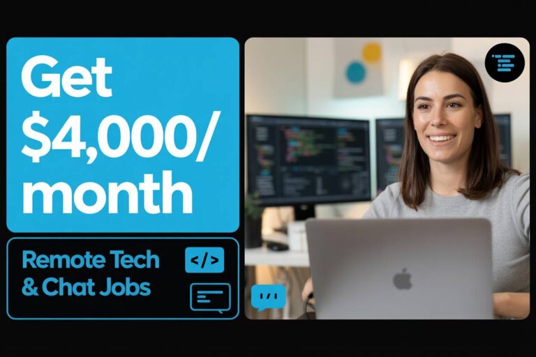 Get $4,000/Month With Remote Tech & Chat Jobs You Can Start Today