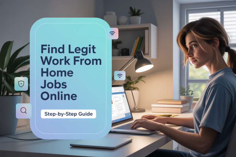 How to Find Legit Work From Home Jobs Online (Step-by-Step Guide for Beginners)