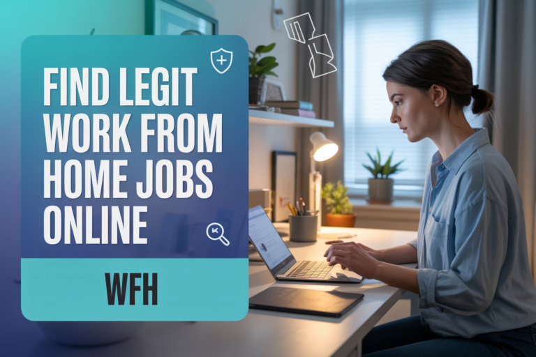 How to Find Legit Work From Home Jobs Online WFH