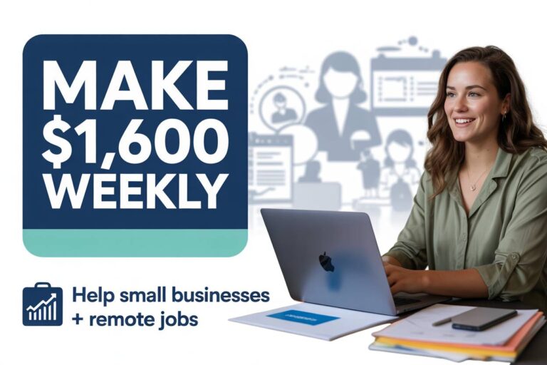 Make $1,600 Weekly Helping Small Businesses and Discovering Remote Jobs