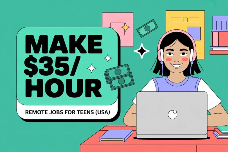 Make $35/Hour With Remote Jobs for Teens in the USA
