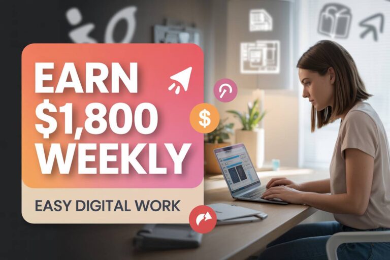 Remote Jobs Where You Can Earn $1,800 Weekly Doing Easy Digital Work