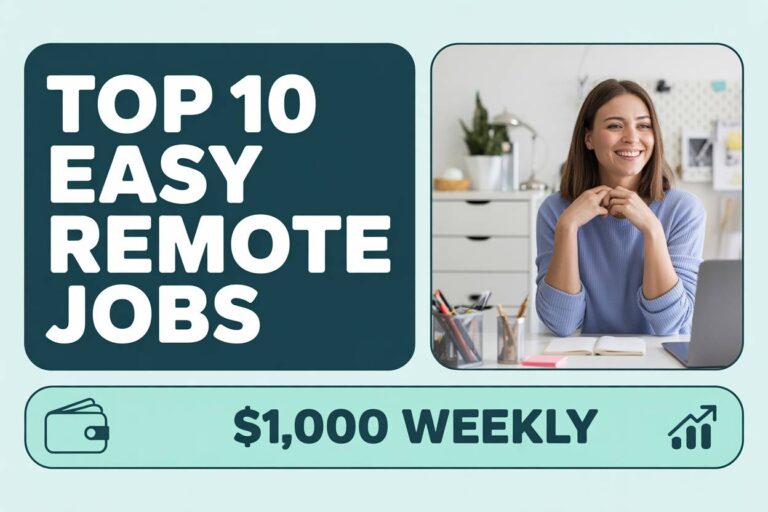 Top 10 Easy Remote Jobs That Pay $1,000 Weekly