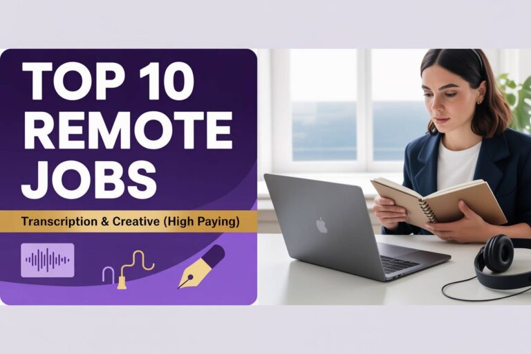 Top 10 Remote Transcription & Creative Remote Jobs (High Paying)