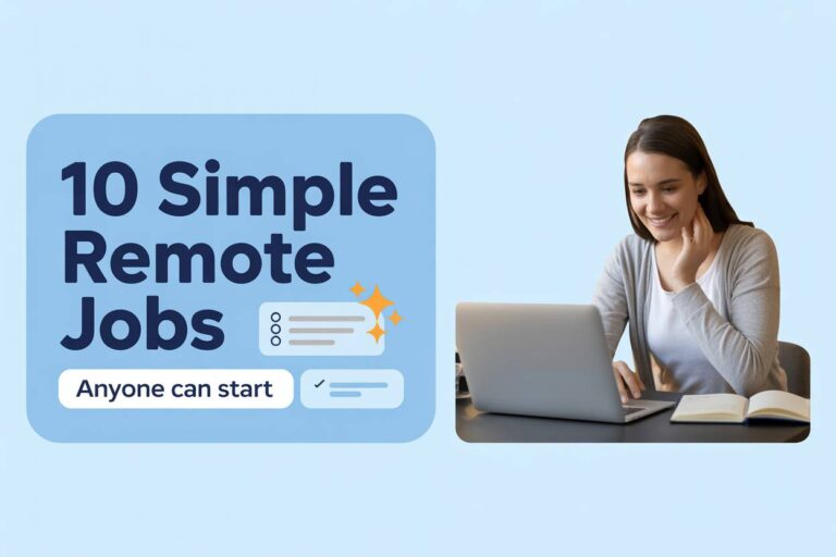10 Simple Remote Jobs Anyone Can Start to Make Money Online
