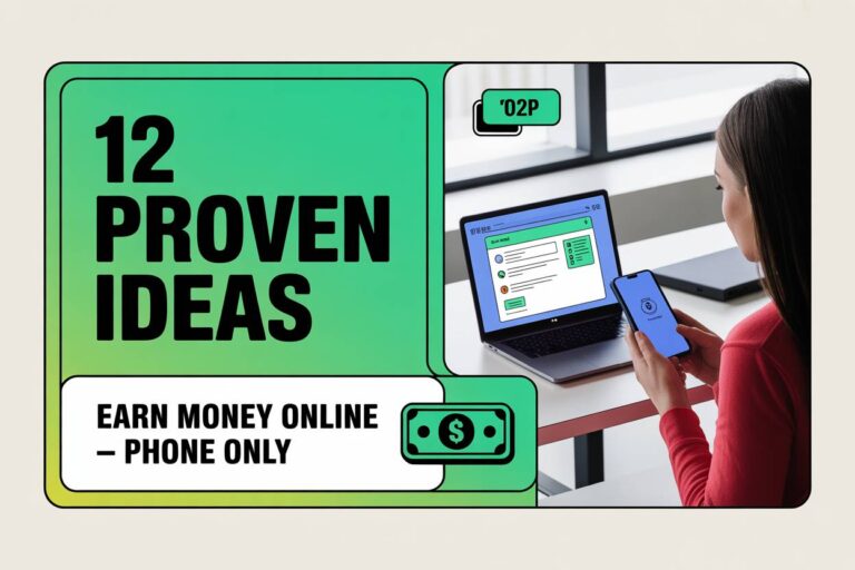 12 Proven Ideas to Earn Money Online Using Only Your Phone
