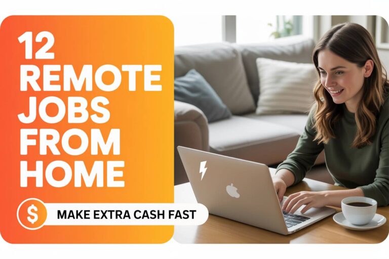 12 Remote Jobs You Can Do From Home to Make Extra Cash Fast