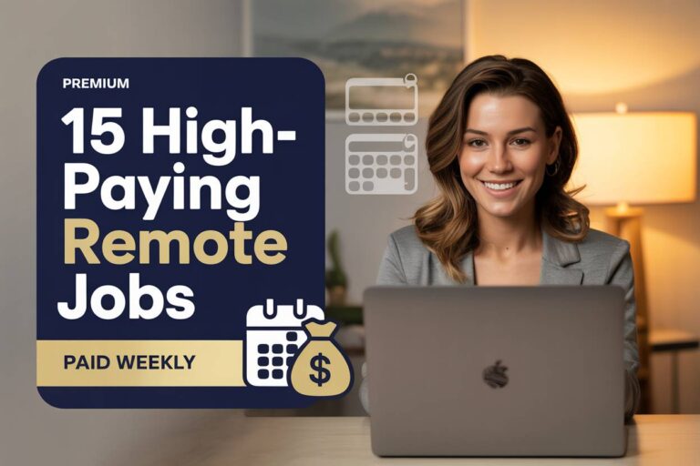 15 High-Paying Remote Jobs That Get You Paid Weekly