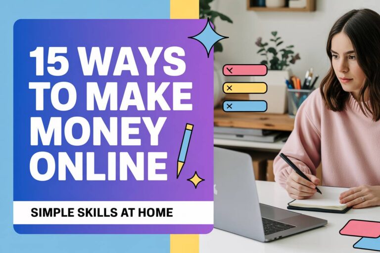 15 Ways To Make Money Online Using Simple Skills at Home