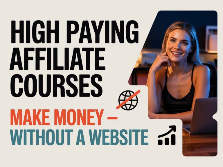 Make Money With High Paying Affiliate Marketing Courses Without a Website